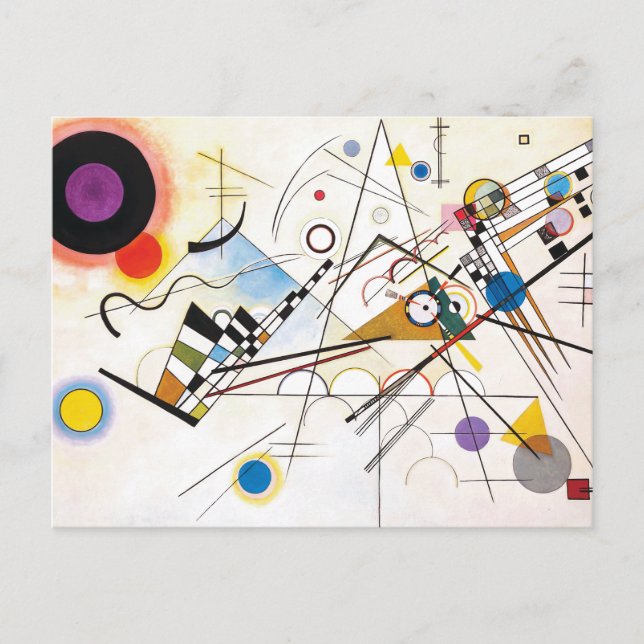 Postal Composición 8 | Kandinsky | (Anverso)