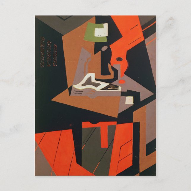 Postal Composición (aceite sobre lienzo) (Anverso)