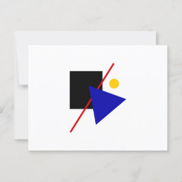 Postal Composición clásica de arte Bauhaus
