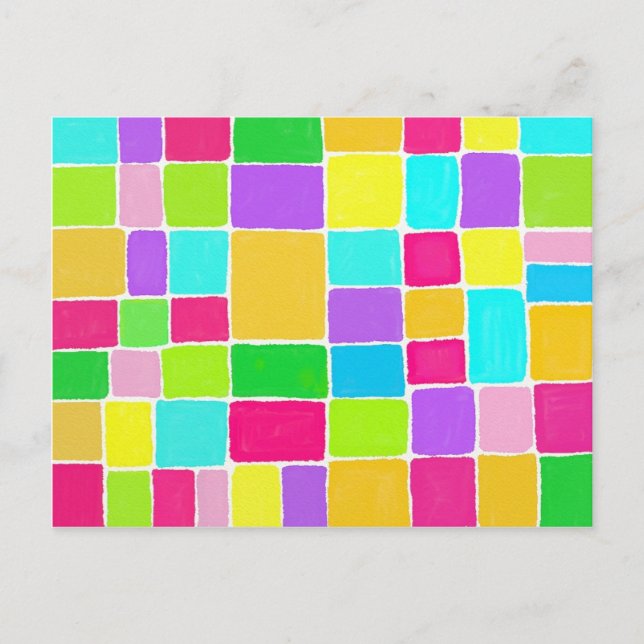 Postal Composición de acuarela (Anverso)