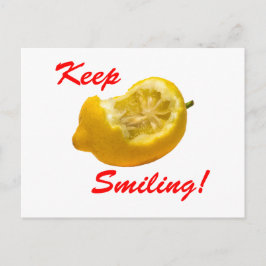 Postal Composición de limón ¡Sigue sonriendo!