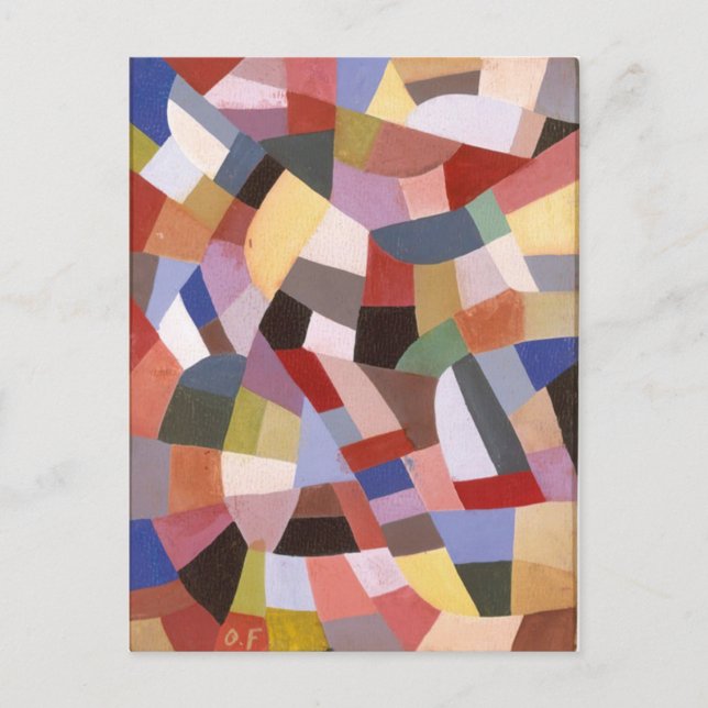 Postal Composición de Otto Freundlich (Anverso)