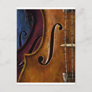 Postal Composición de violín