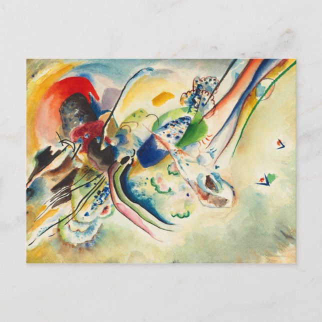 Postal Composición, Estudiar para una imagen con dos punt (Anverso)