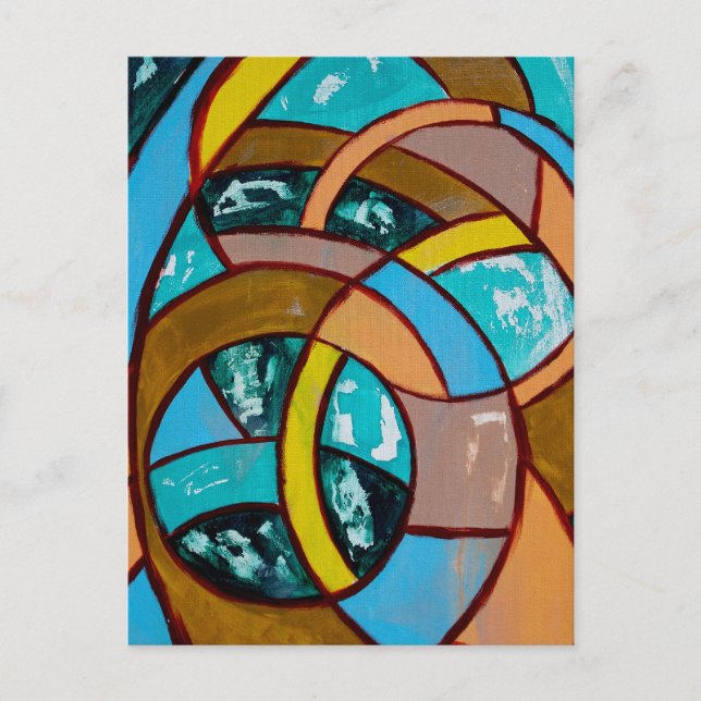 Postal Composición nº 8 de Michael Moffa (Anverso)
