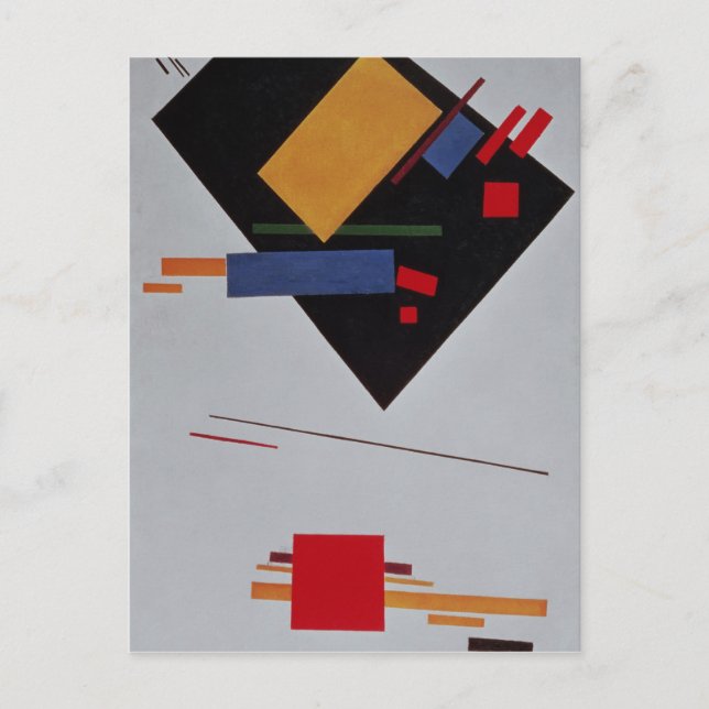 Postal Composición Suprematista, 1915 (Anverso)