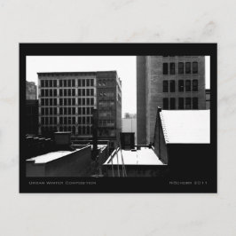 Postal Composición urbana de invierno