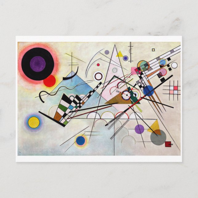 Postal Composición VIII, Wassily Kandinsky (Anverso)