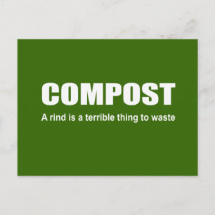 Postal Compost: Una corteza es algo terrible para desperd