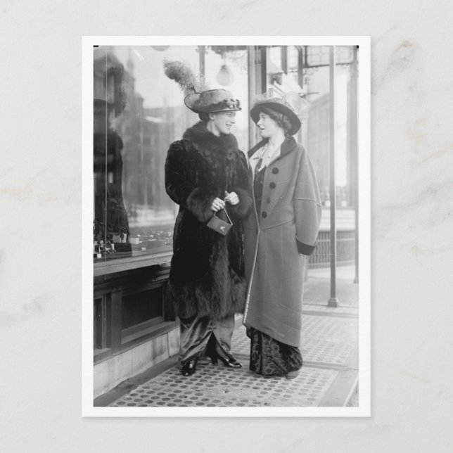 Postal Compra de madre e hija (Anverso)