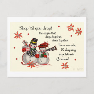 Postal ¡Compra hasta que te caigas!