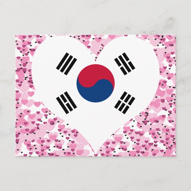 Postal Comprar bandera de Corea del Sur (Anverso)