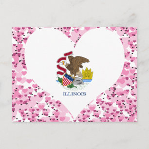 Postal Comprar bandera de Illinois
