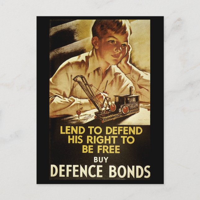 Postal Comprar bonos de defensa (Anverso)
