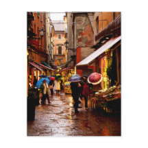 Comprar en la lluvia