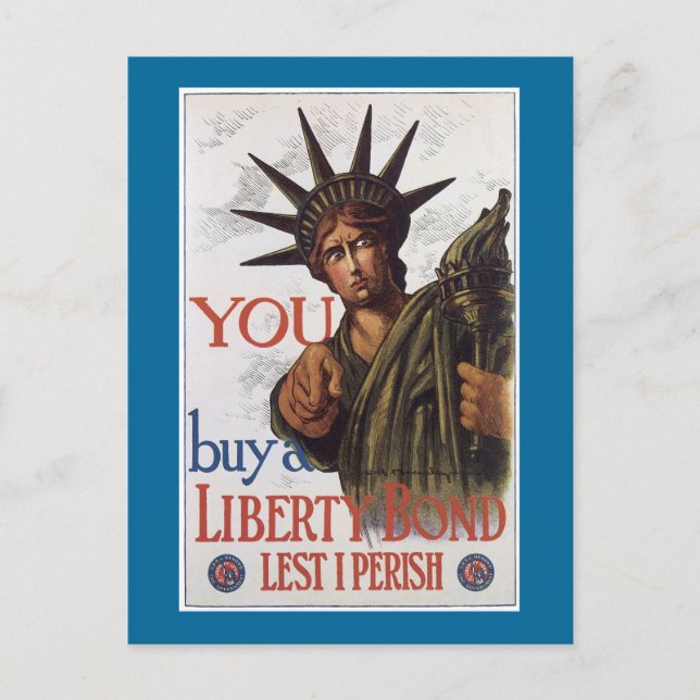 Postal Comprar un bono de la Libertad antes de que perezc (Anverso)