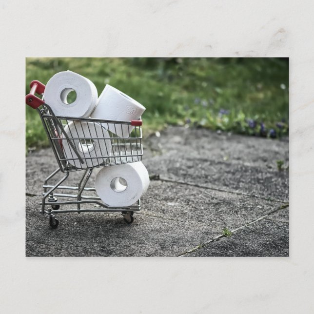 Postal Compras de papel higiénico Covid (Anverso)
