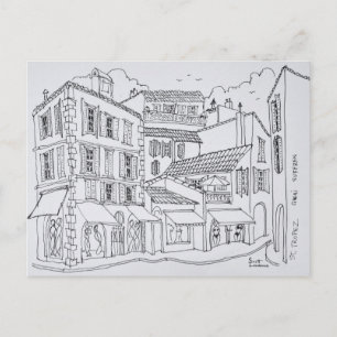 Postal Compras de Saint-Tropez   Riviera francesa, Franci