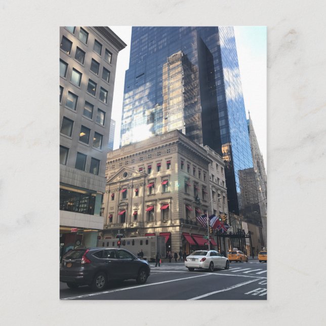 Postal Compras en la Quinta Avenida Midtown Nueva York NY (Anverso)