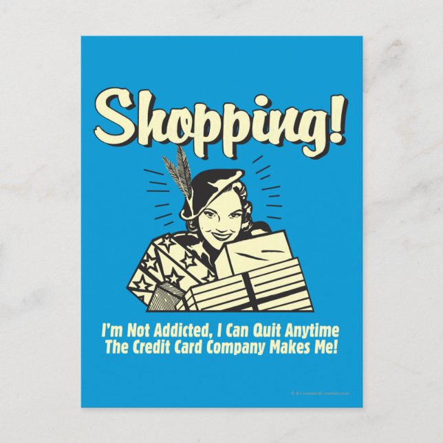 Postal Compras: No soy adicto (Anverso)