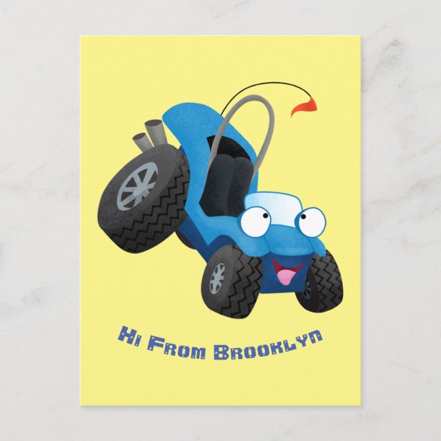 Postal Cómprate dune buggy fuera del personalizado del ve (Anverso)