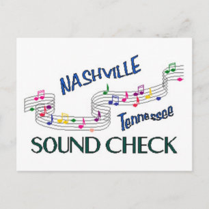 Postal Comprobación de sonido de Nashville