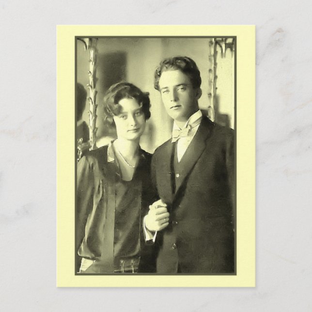 Postal Compromiso de la princesa Astrid y el príncipe Leo (Anverso)