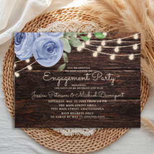Postal Compromiso de las cadenas florales rusticas de mad