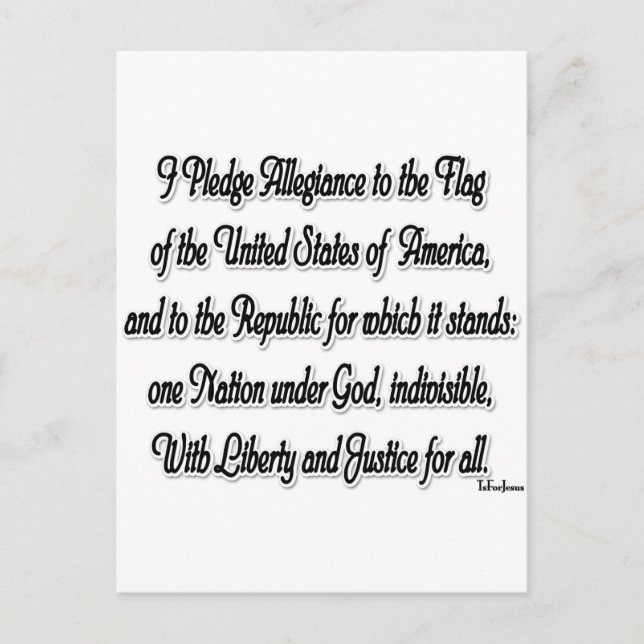 Postal Compromiso de lealtad (Anverso)