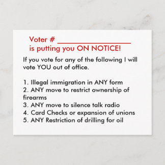 Postal Compromiso de los votantes