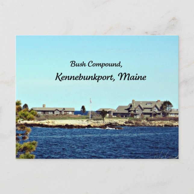 Postal Compuesto de Bush, Kennebunkport, Maine (Anverso)