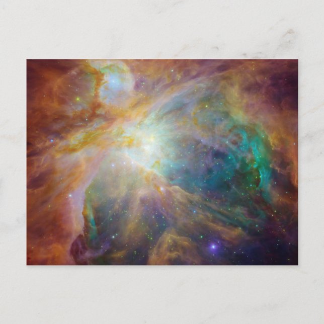 Postal Compuesto de las estrellas de nebula de Orion (Anverso)