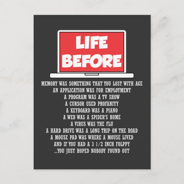 Postal Computadora Geek Programador Software Coder (Anverso)