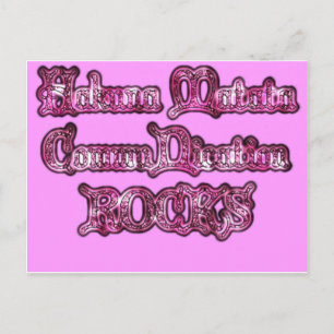 Postal Comunicación Roca Hakuna Matata Rosa