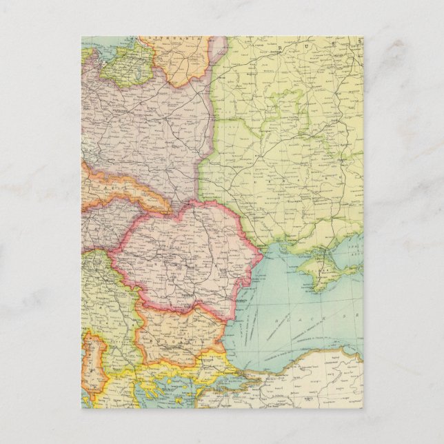 Postal Comunicaciones de Europa oriental (Anverso)