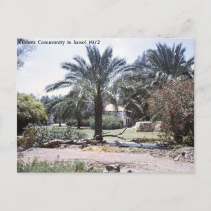 Postal Comunidad Kibbutz en Israel