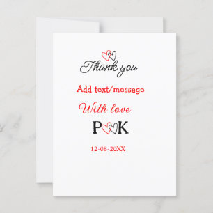 Postal Con amor agregar carta de nombre de pareja gracias
