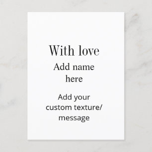 Postal Con amor agregar nombre textura mensaje personaliz