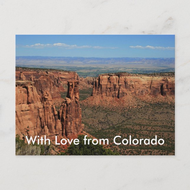 Postal Con amor de Colorado (Anverso)