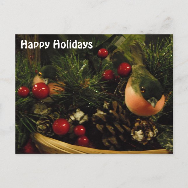 Postal con aves (Anverso)