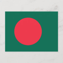 Postal con bandera de Bangladesh