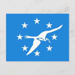 Postal con bandera de Corpus Christi, Texas, Estad