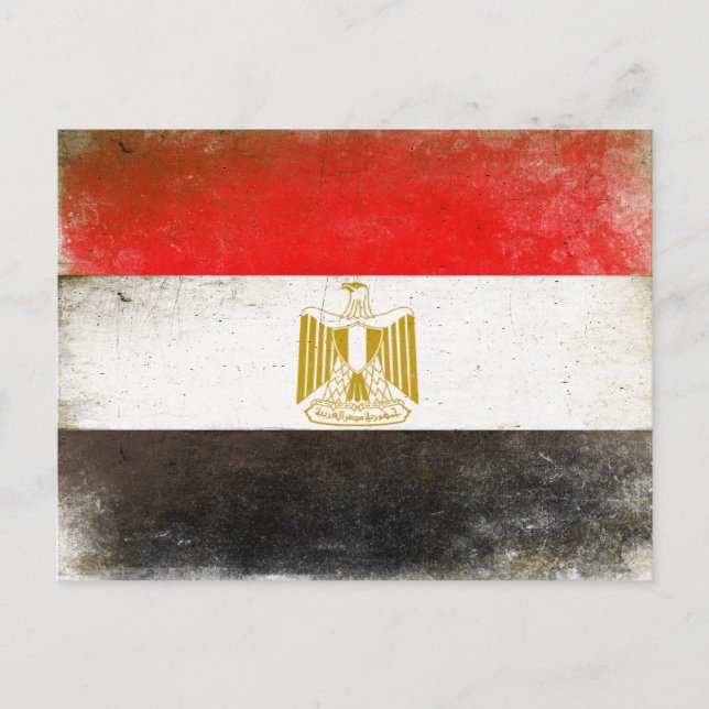Postal con bandera de Guay de Egipto (Anverso)