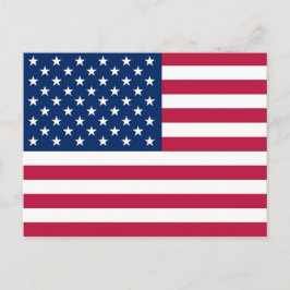 Postal con bandera de los Estados Unidos