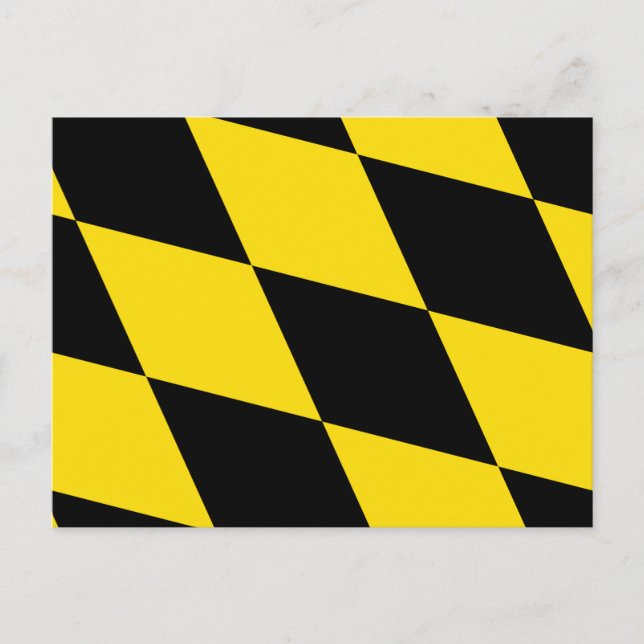 Postal con bandera de Múnich, Alemania (Anverso)