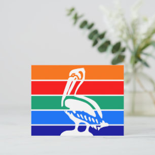 Postal con bandera de San Petersburgo