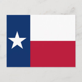 Postal con bandera del estado de Texas - Estados U