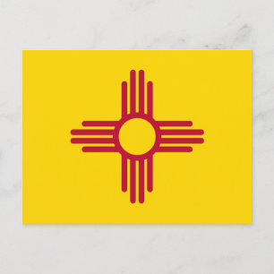 Postal con bandera del Nuevo Estado de México - Es