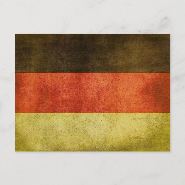 Postal con bandera sucia de Alemania (Anverso)