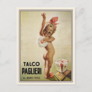 Postal con bebé lindo en Poster publicitario de ép